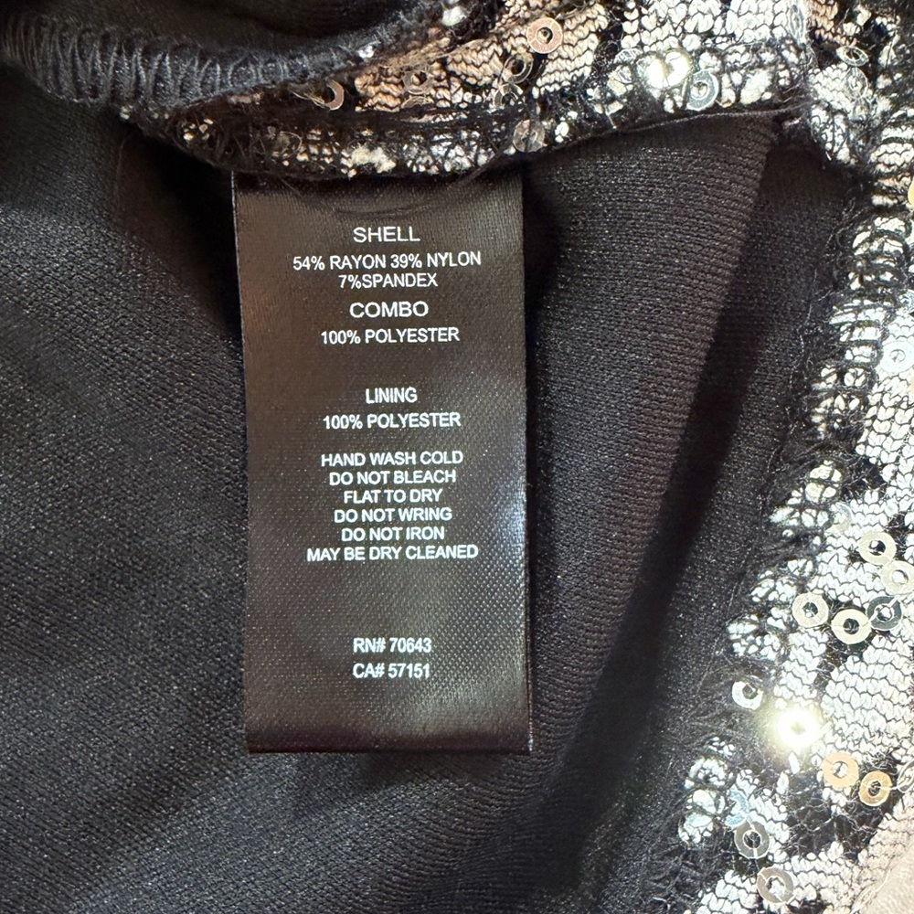 Jessica Howard Cocktail Dress black silver size 14 - Picture 8 of 10
